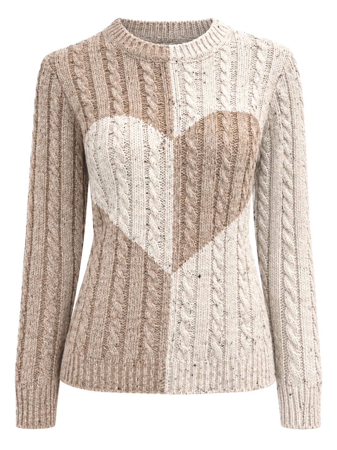 Heart Sweater in Pearl