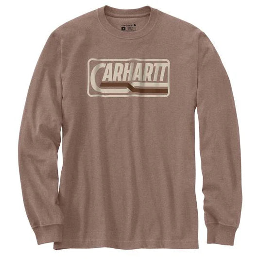 Carhartt - Loose Fit Heavyweight Long-Sleeve Logo Graphic T-Shirt