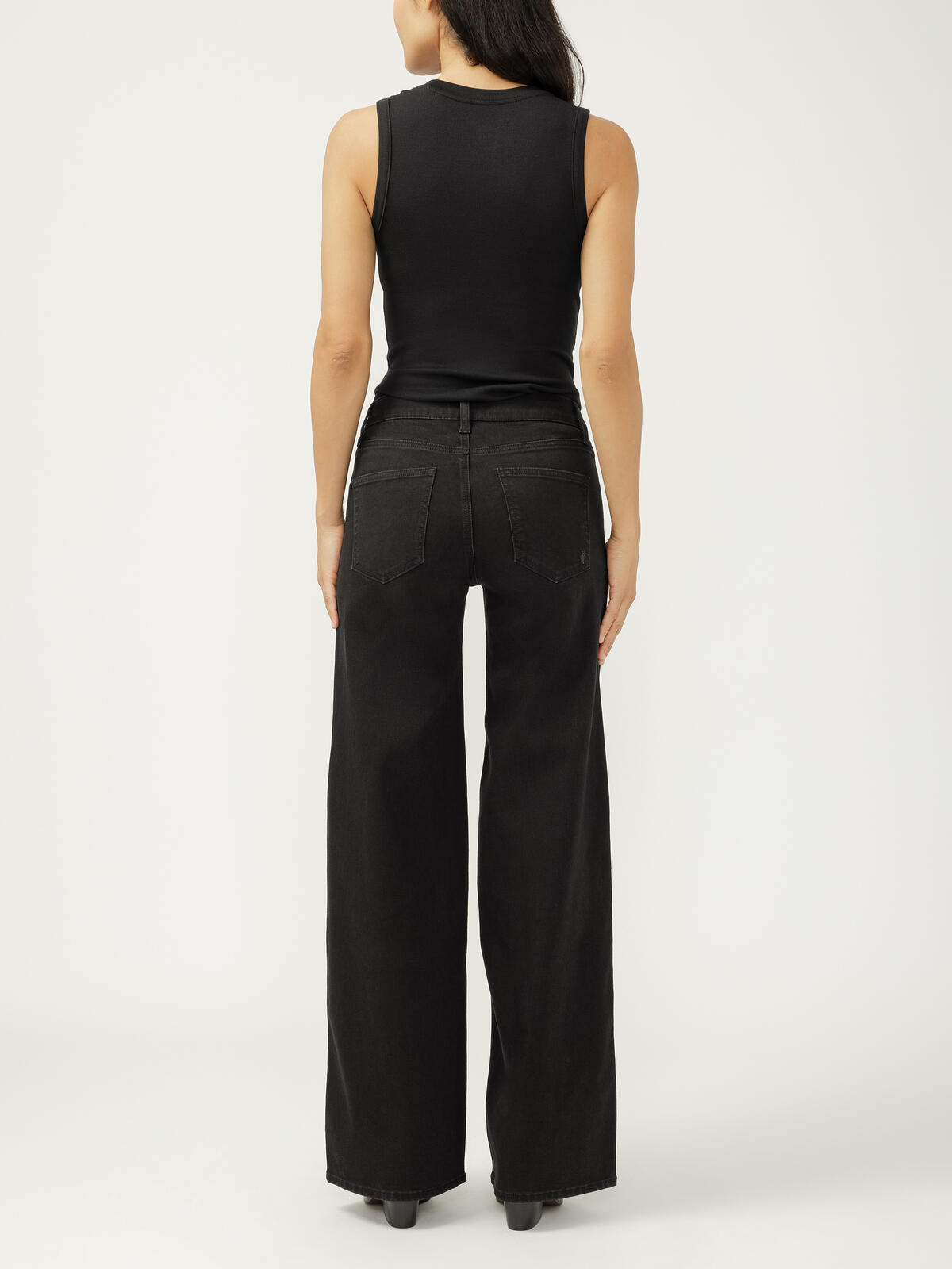 Suki Mid Rise Wide Leg Luxe Stretch Jeans