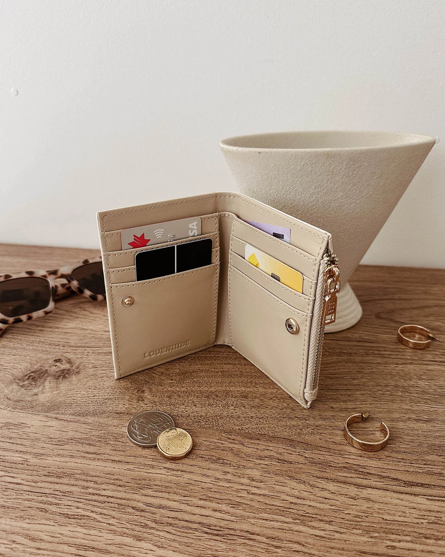 Lily Woven Wallet - Malt
