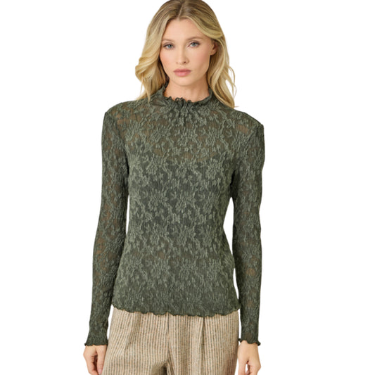 Mystree - Deep Green knit top