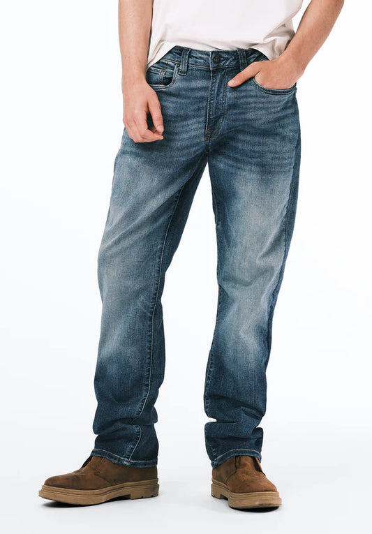 Relaxed Straight Driven Men's Jeans - Sanded Blue