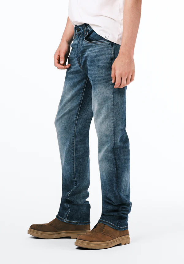 Relaxed Straight Driven Men's Jeans - Sanded Blue