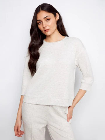 Soft Scuba 3/4 Sleeve Top