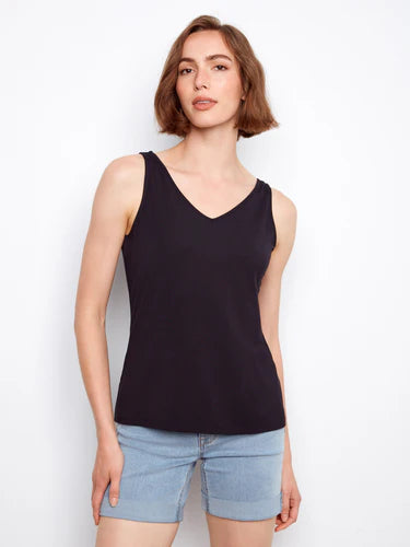 Reversible Bamboo Cami - Black