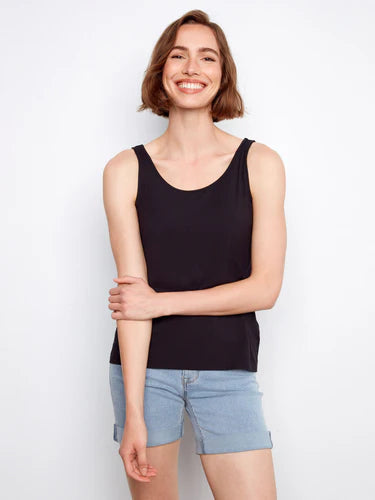 Reversible Bamboo Cami - Black
