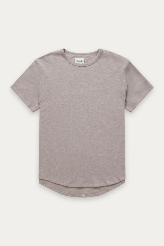 Slub Hi Lo Tee - Taupe