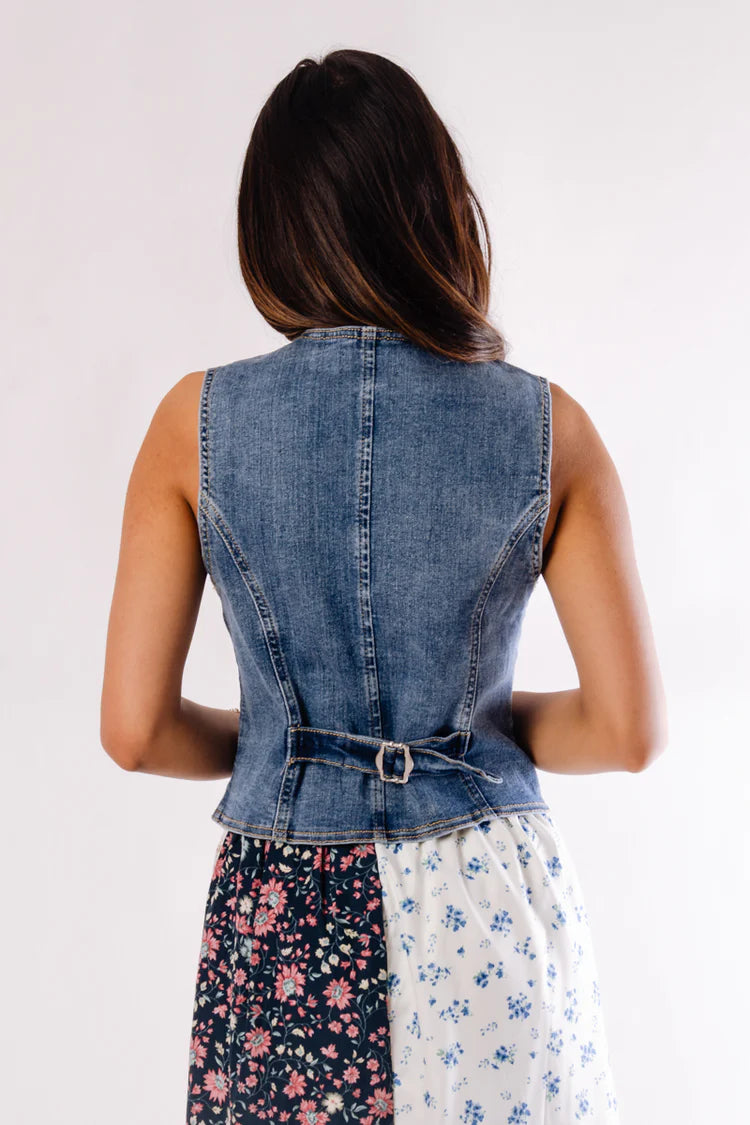 SILVER - denim vest