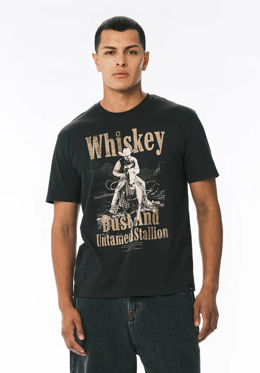 Men’s Graphic Shirt with Whiskey Cowboy Print