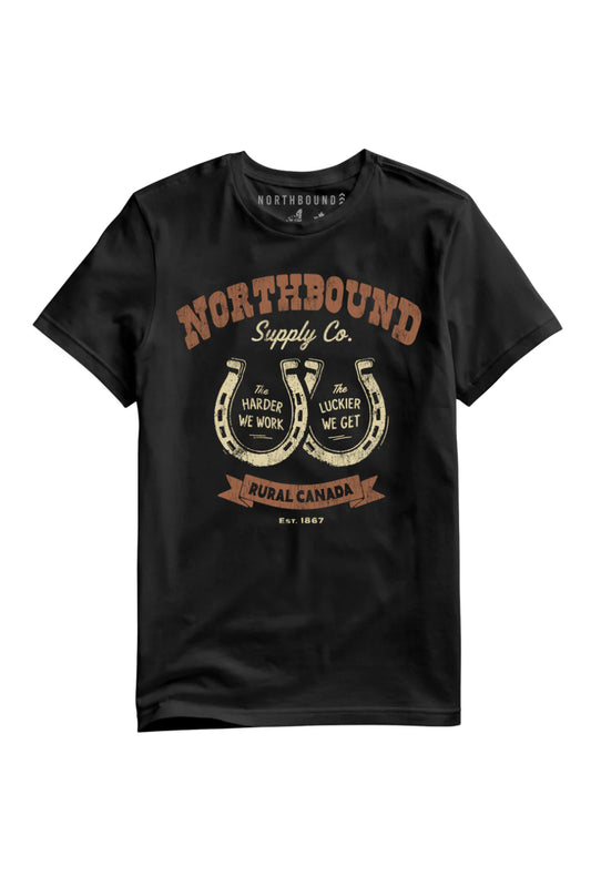 Work hard; get lucky men's tshirt